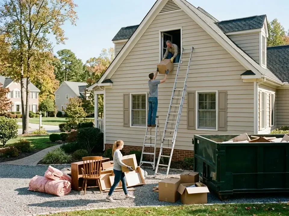 attic-storage-clearing-day-a-w-010 — quality workmanship, Residential and Commercial Roll-Off Dumpster Service in Pelham