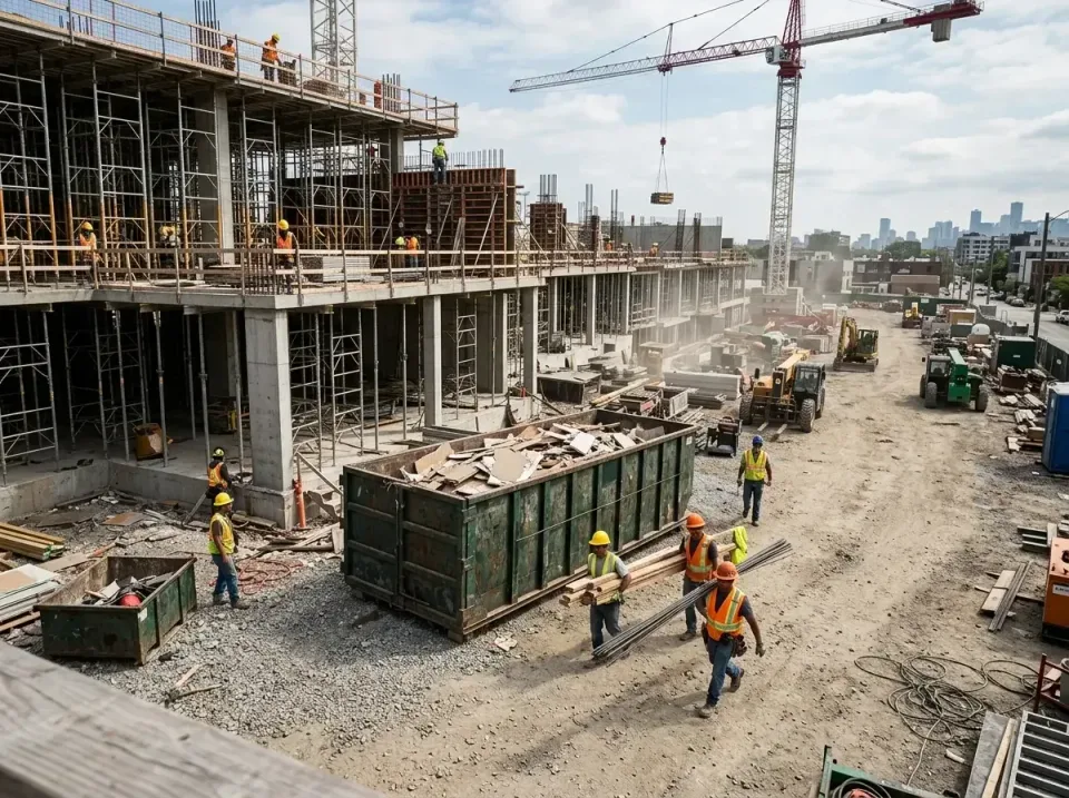 commercial-construction-site-w-002 — Warning Signs Your Pelham Dumpster Plan Needs Attention, Residential and Commercial Rol…