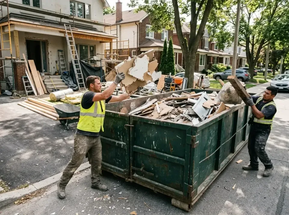 dumpster-pickup-at-renovation-003 — Planning Roofing, Concrete, and Construction Debris in Pelham, Residential and Commercia…
